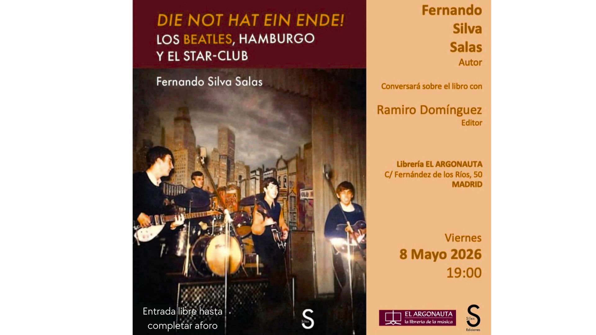 Presentación del libro 'Die not hat ein Ende! Los Beatles, Hamburgo y el Star-Club'