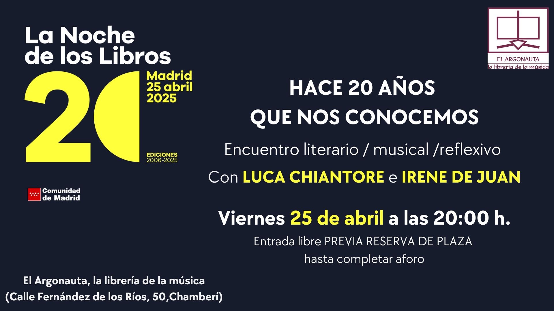 La Noche de los Libros 2025