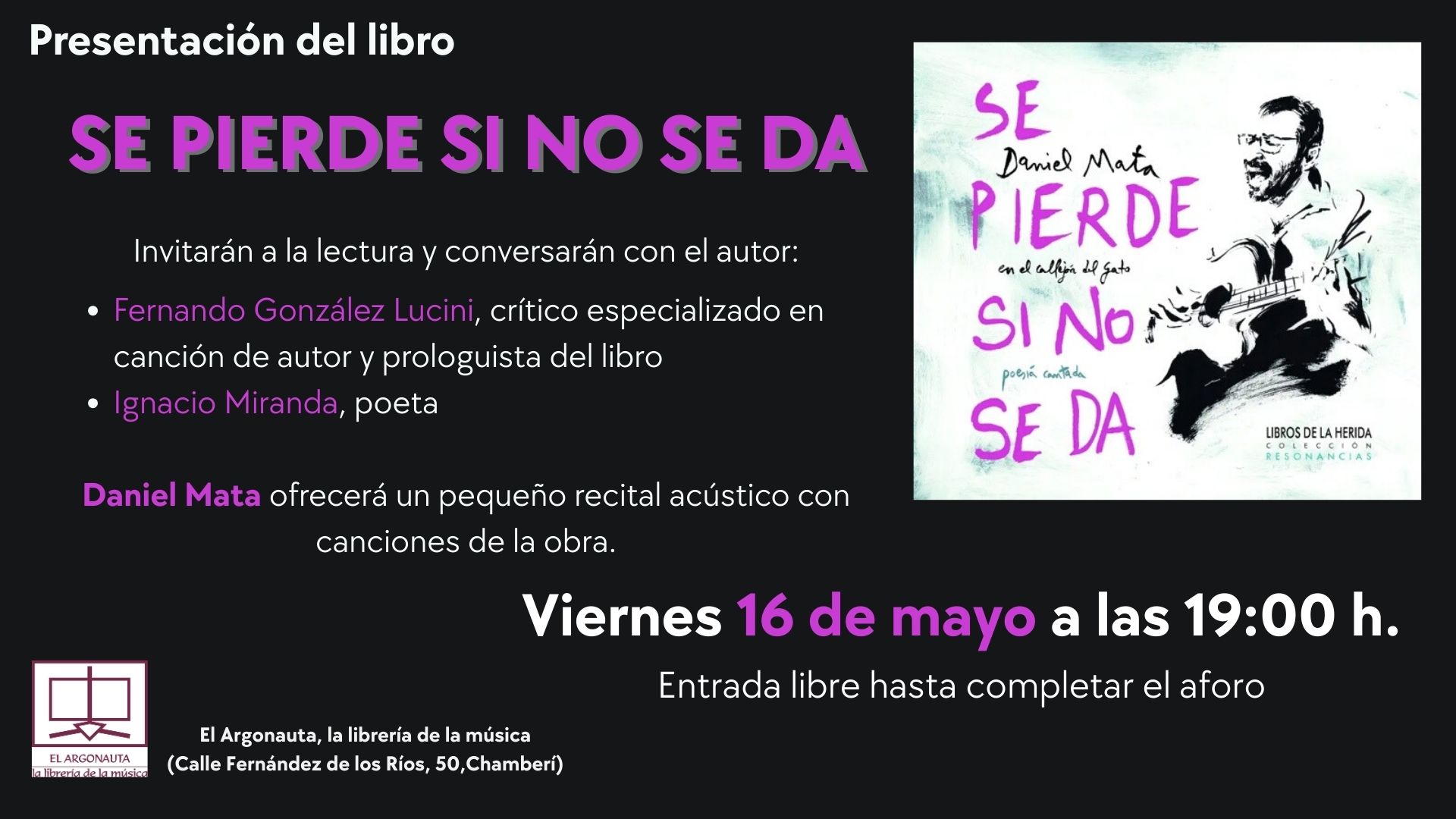 Presentación del libro Se pierde si no se da