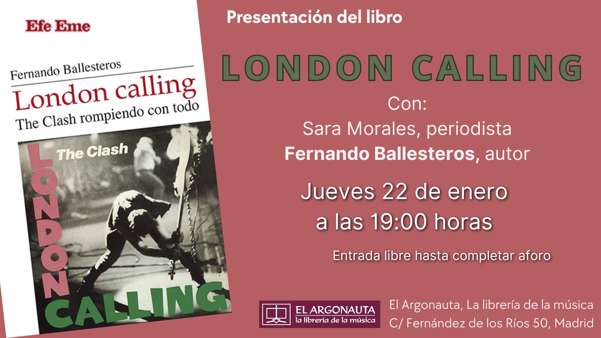 Presentación del libro 'London Calling'