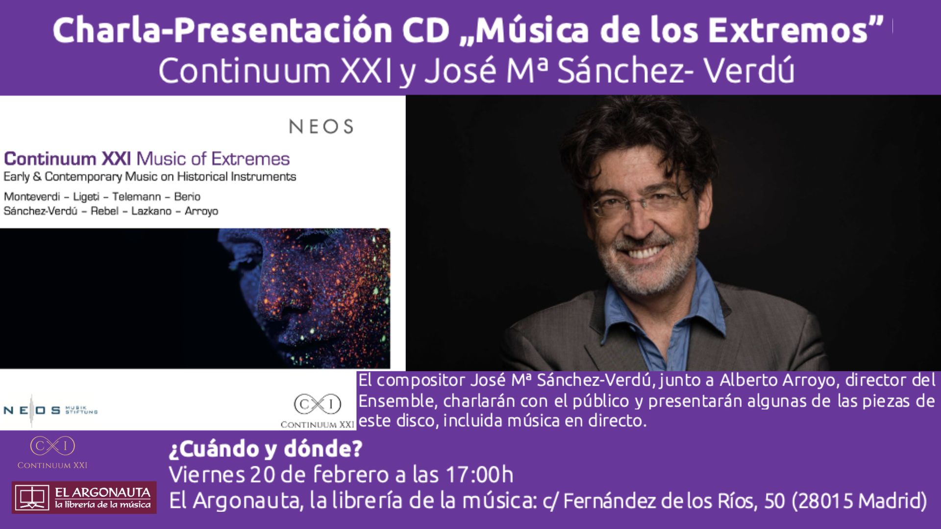 Presentación del CD: "Music of Extremes"