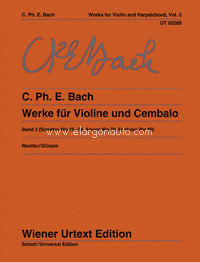 Sonatas Band 2 = Werke für Violine und obligates Cembalo (Klavier) Band 2. 9783850557306